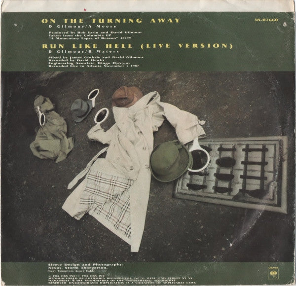 Pink Floyd : On The Turning Away (7", Single)