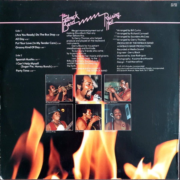 The Fatback Band : Raising Hell (LP, Album, Mon)