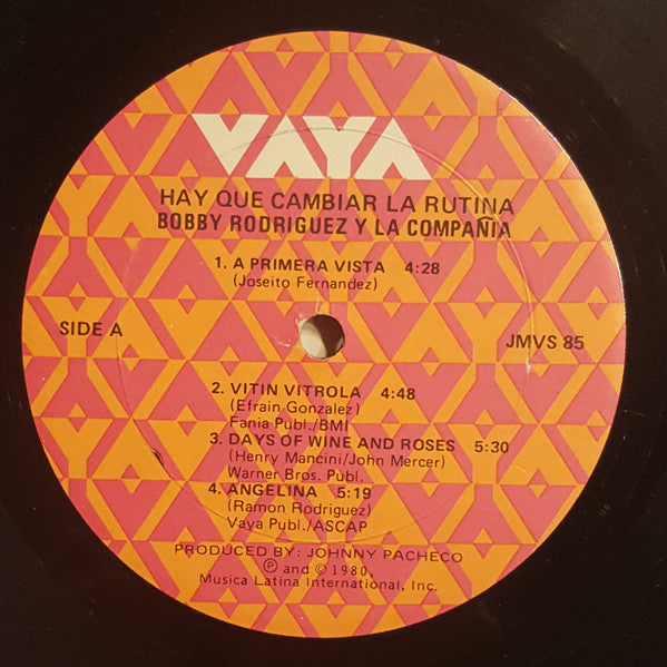 Bobby Rodríguez Y La Compañia : Hay Que Cambiar La Rutina (LP, Album)