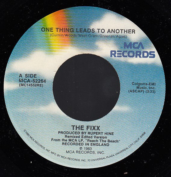 The Fixx : One Thing Leads To Another (7", Single, Pin)