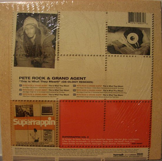 Pete Rock & Grand Agent : This Is What They Meant (Ge-ology Remixes) (12")