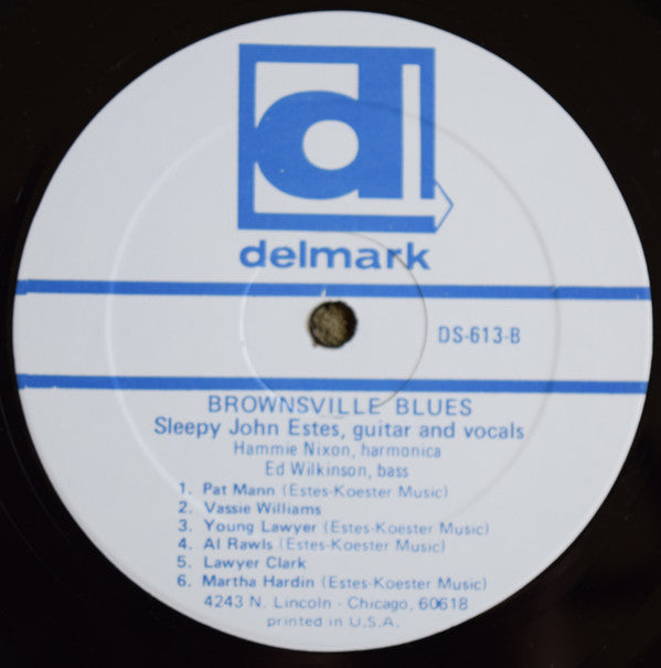 Sleepy John Estes : Brownsville Blues (LP, Album, RE, RP)