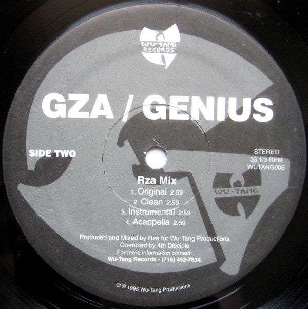 GZA / Genius* : Labels (12")
