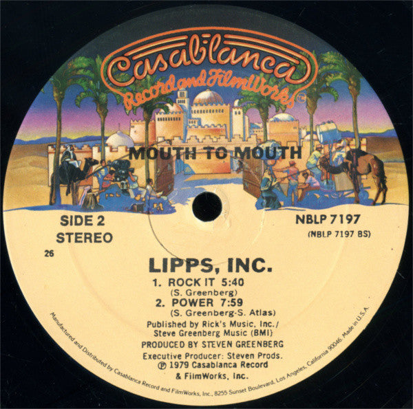 Lipps, Inc. : Mouth To Mouth (LP, Album, 26 )
