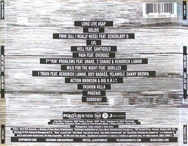 A$AP Rocky* : Long.Live.A$AP (CD, Album)