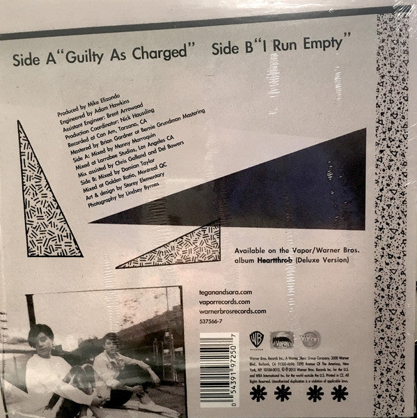 Tegan and Sara : Guilty As Charged / I Run Empty (7", RSD, Ltd)