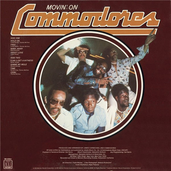 Commodores : Movin' On (LP, Album, Hol)