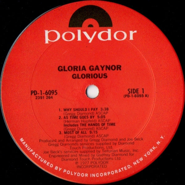 Gloria Gaynor : Glorious (LP, Album)