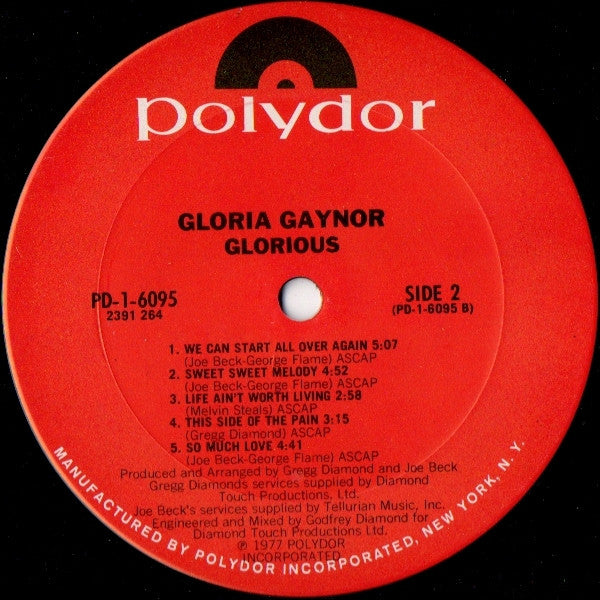 Gloria Gaynor : Glorious (LP, Album)