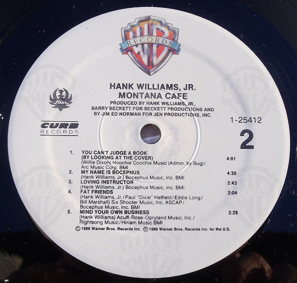 Hank Williams Jr. : Montana Cafe (LP, Album, Spe)