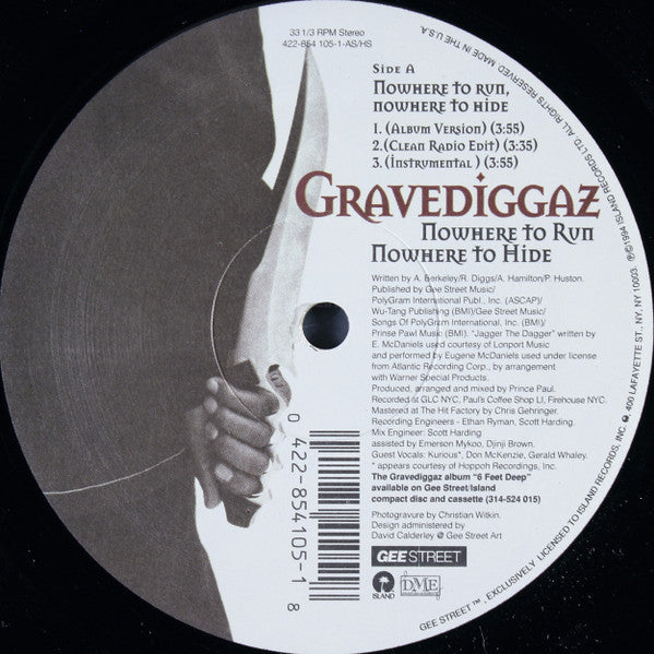 Gravediggaz : Nowhere To Run, Nowhere To Hide (12")