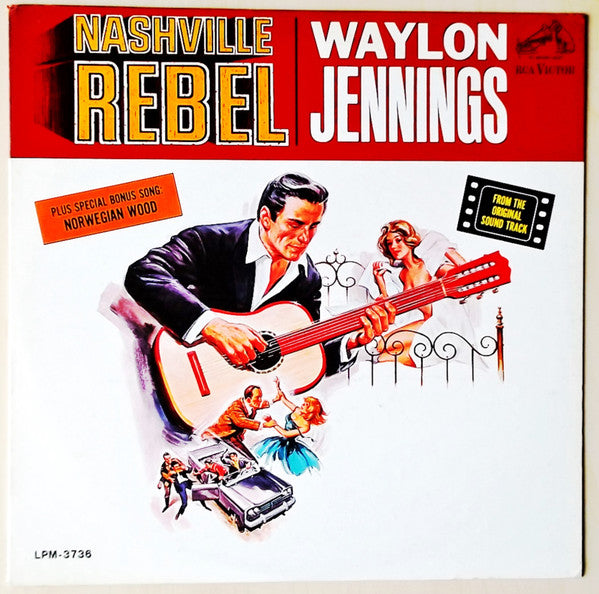 Waylon Jennings : Nashville Rebel (From The Original Sound Track) (LP, Album, Mono)