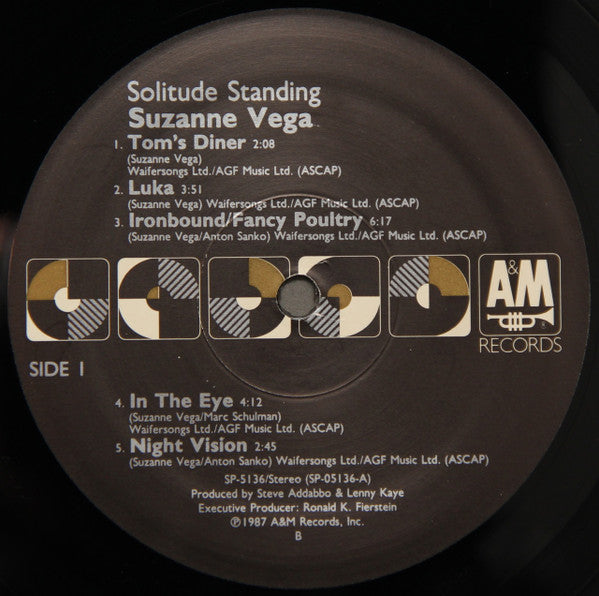 Suzanne Vega : Solitude Standing (LP, Album, Ele)