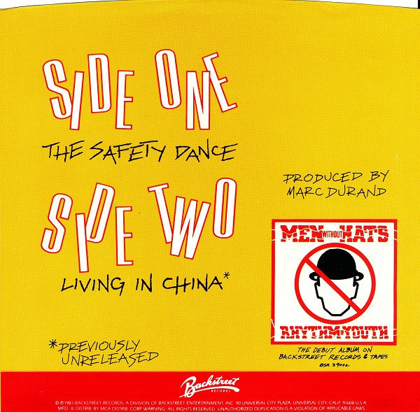 Men Without Hats : The Safety Dance (7", Single, Pin)