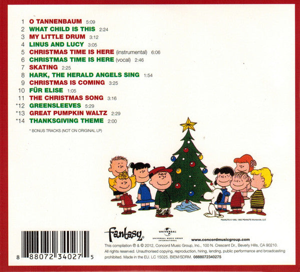 Vince Guaraldi Trio : A Charlie Brown Christmas (CD, Album, RE, RM)