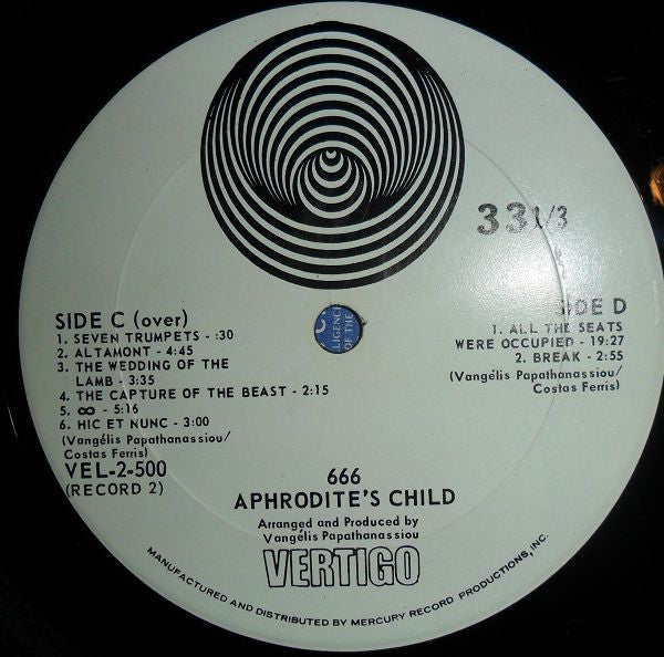 Aphrodite's Child : 666 (2xLP, Album)