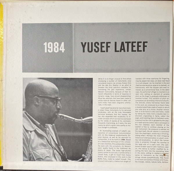 Yusef Lateef : 1984 (LP, Album, Mono, Gat)