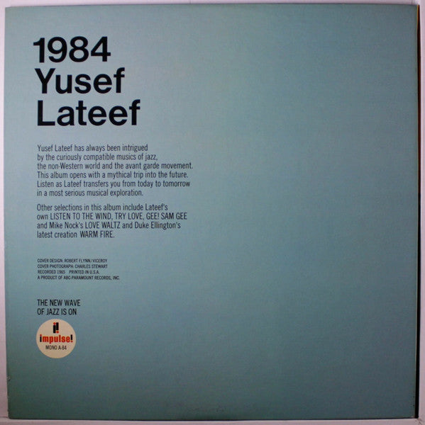 Yusef Lateef : 1984 (LP, Album, Mono, Gat)