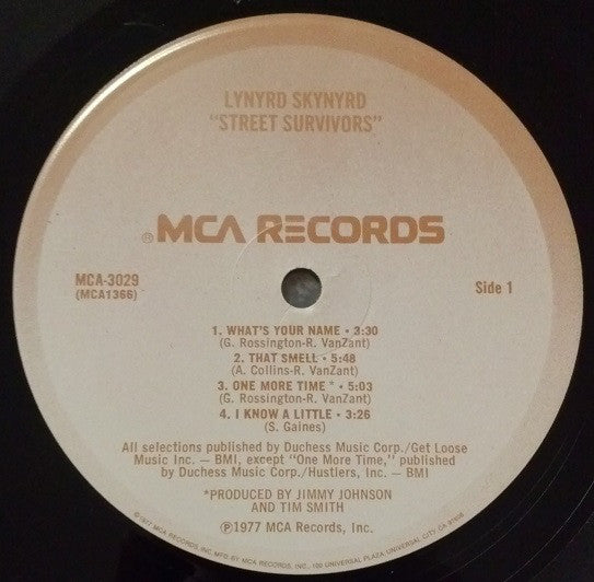 Lynyrd Skynyrd : Street Survivors (LP, Album, 1st)
