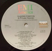 Sheena Easton : A Private Heaven (LP, Album)