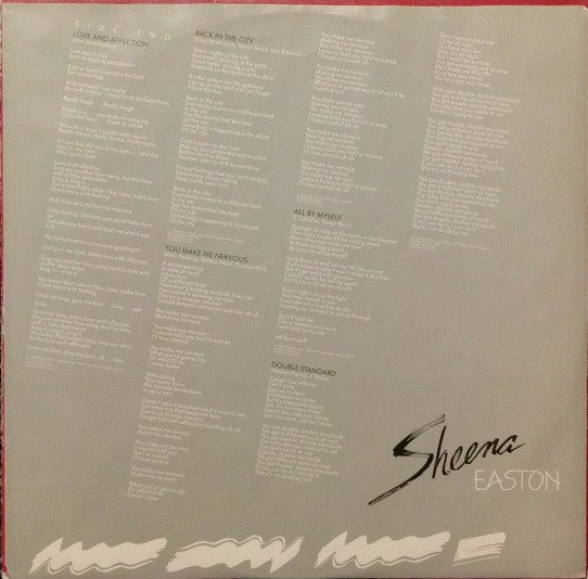 Sheena Easton : A Private Heaven (LP, Album)