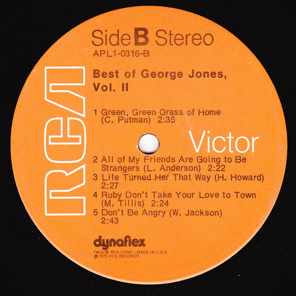 George Jones (2) : Best Of George Jones, Vol. II (LP, Comp)