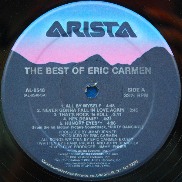 Eric Carmen : The Best Of Eric Carmen (LP, Comp, RE, Hau)