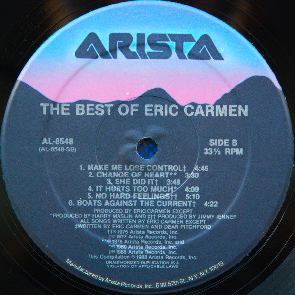 Eric Carmen : The Best Of Eric Carmen (LP, Comp, RE, Hau)