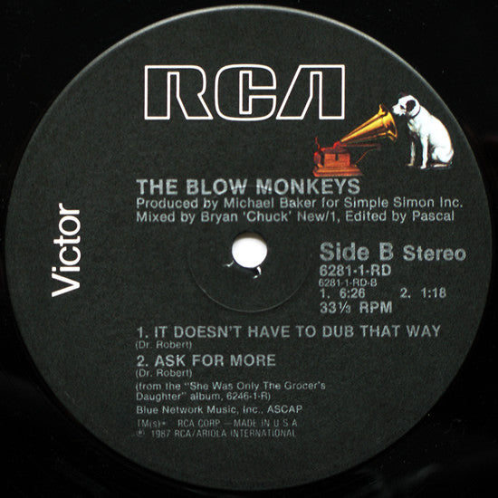 The Blow Monkeys : It Doesn't Have To Be This Way (12")