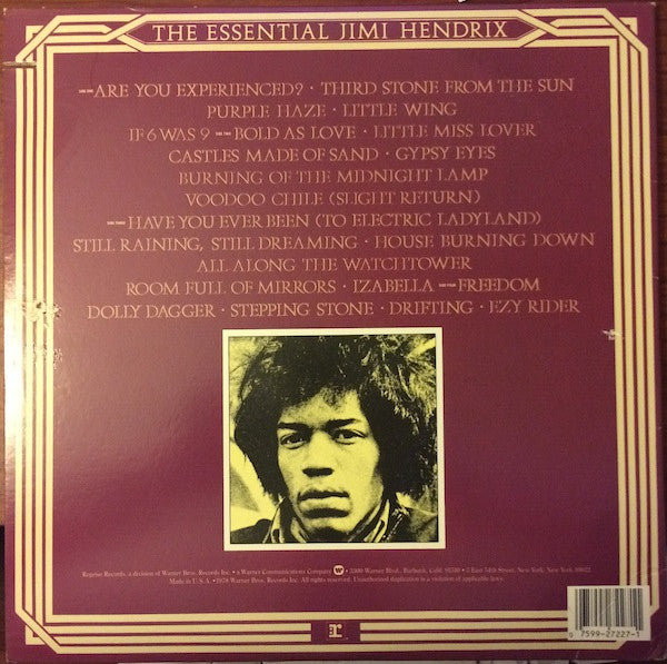 Jimi Hendrix : The Essential Jimi Hendrix (2xLP, Comp, RE, Gat)