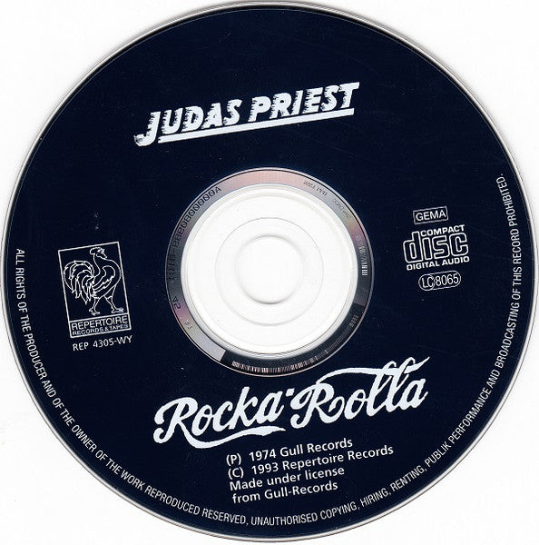 Judas Priest : Rocka Rolla (CD, Album, RE, RP)