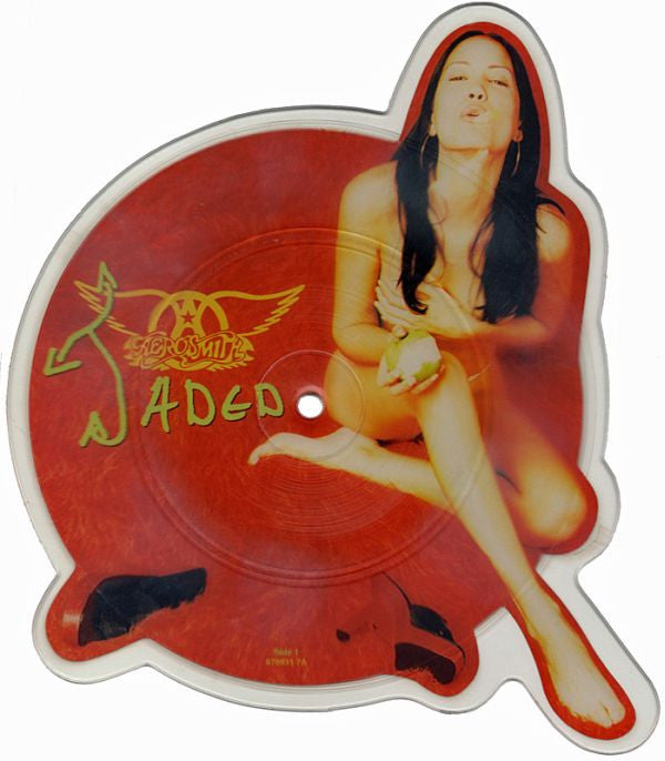Aerosmith : Jaded (7", Shape, Ltd, Num, Pic)