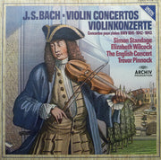 Johann Sebastian Bach, Simon Standage, Elizabeth Wilcock, The English Concert, Trevor Pinnock : Violin Concertos = Violinkonzerte (LP)