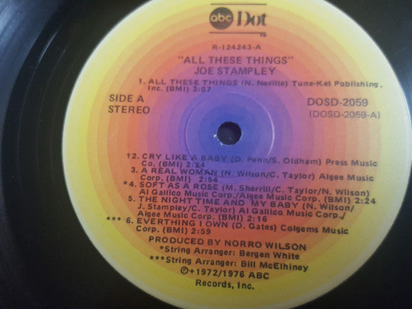 Joe Stampley : All These Things (LP, Comp)