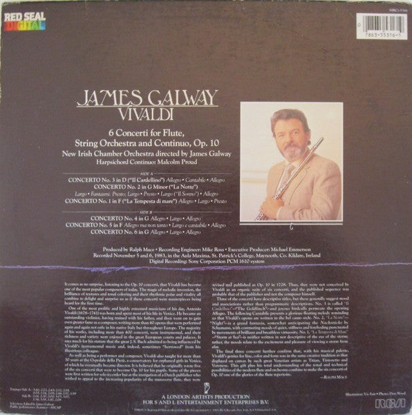 James Galway, Vivaldi* : 6 Concerti Opus 10 (LP, Album)