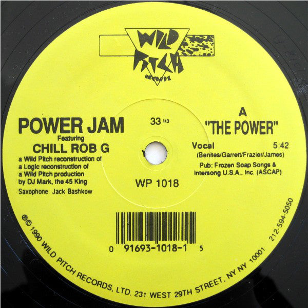 Power Jam Featuring Chill Rob G : The Power (12", RP)