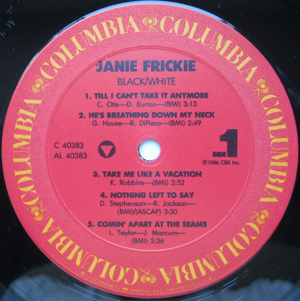 Janie Frickie* : Black & White (LP, Album, Pit)