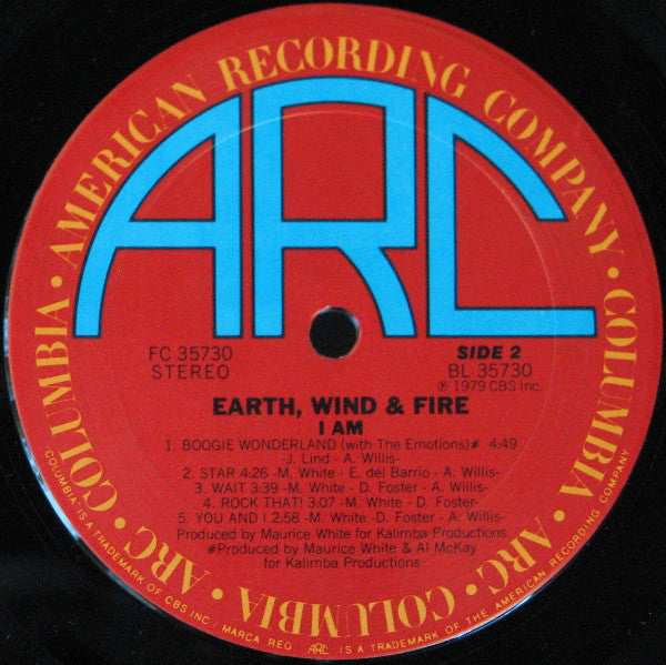 Earth, Wind & Fire : I Am (LP, Album, San)