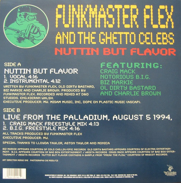 Funkmaster Flex & The Ghetto Celebs : Nuttin But Flavor (12")