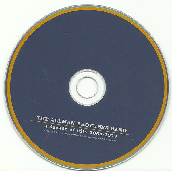 The Allman Brothers Band : A Decade Of Hits 1969 - 1979 (CD, Comp, RM)