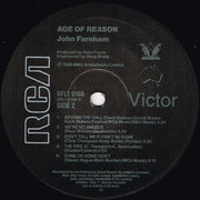 John Farnham : Age Of Reason (LP, Album, Gat)