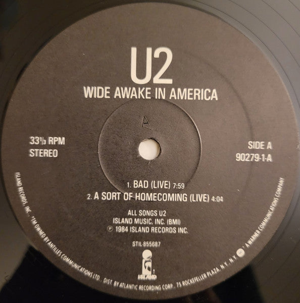 U2 : Wide Awake In America (12", EP, All)