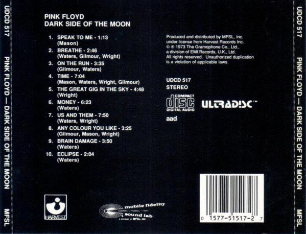 Pink Floyd : Dark Side Of The Moon (CD, Album, RE, RM, 24k)