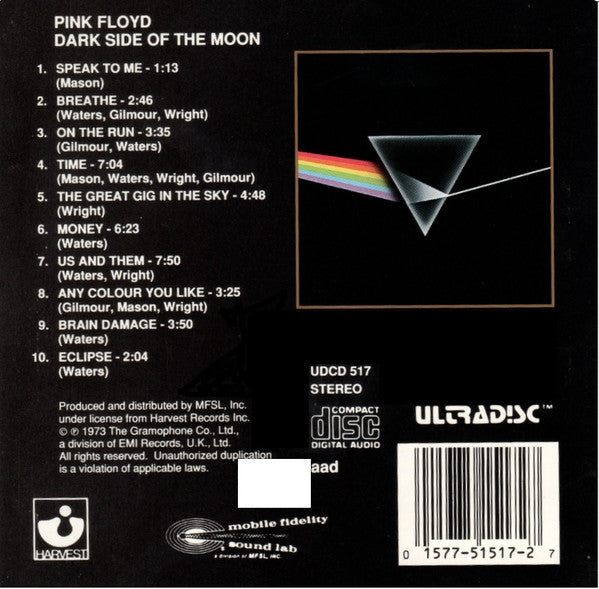 Pink Floyd : Dark Side Of The Moon (CD, Album, RE, RM, 24k)