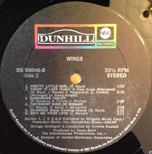 Wings (6) : Wings (LP, Album)
