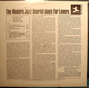 The Modern Jazz Quartet : Plays For Lovers (LP, Comp)