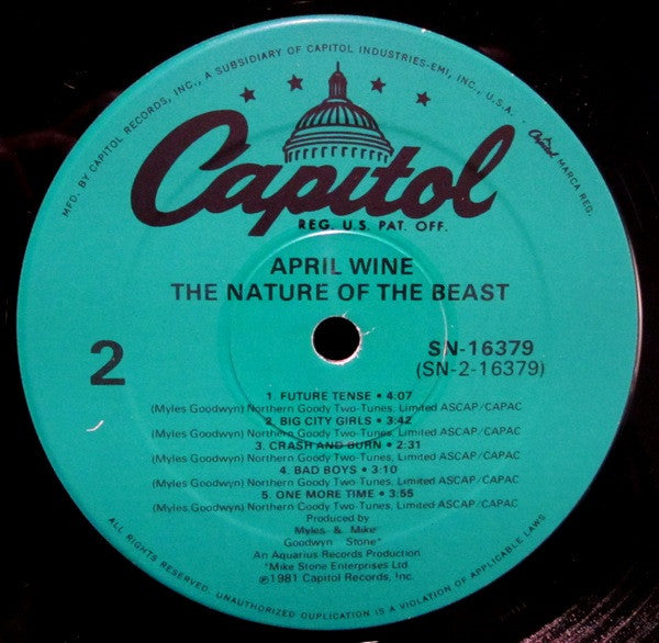 April Wine : The Nature Of The Beast (LP, Album, RE)