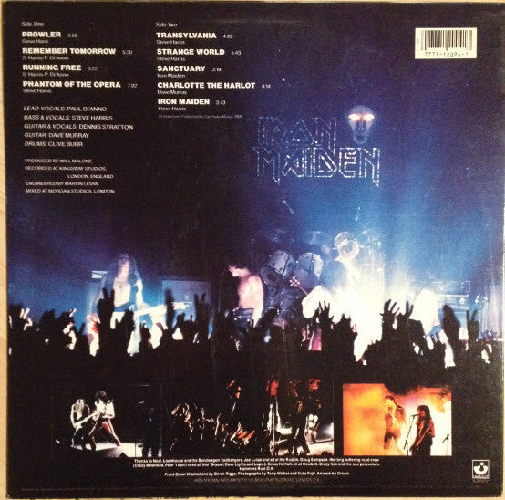 Iron Maiden : Iron Maiden (LP, Album, Jac)