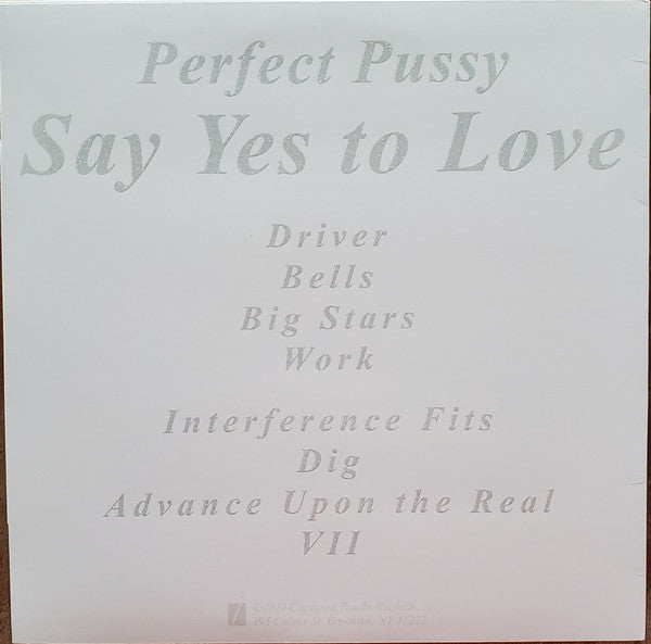 Perfect Pussy : Say Yes To Love (LP, Album)