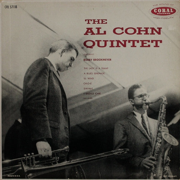 Al Cohn Quintet Featuring Bob Brookmeyer : The Al Cohn Quintet Featuring Bobby Brookmeyer (LP, Mono)